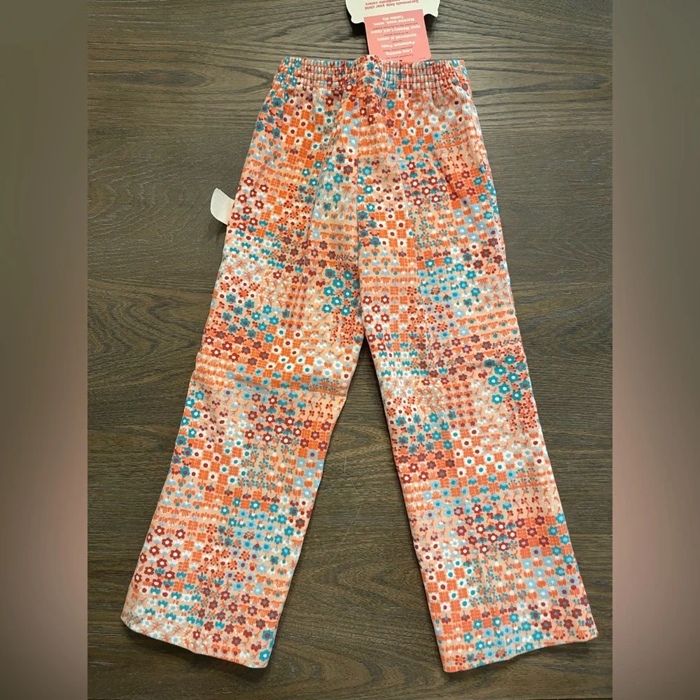 1970’s Garanimals Blue Lace Collar Shirt & Floral Corduroy Pants Set